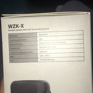 wzk Other - Wireless speaker waterproof!!! NEVER USED wzk Other - Wireless speaker waterproof!!! NEVER USED